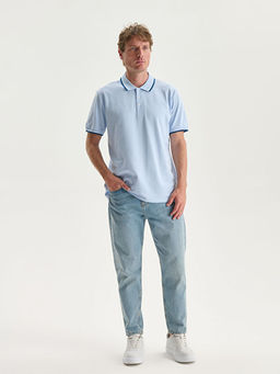 Polo Yaka K?sa Kollu Pike Erkek Ti??rt