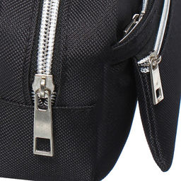 Пенал школьный Calligrata, мягкий, 3 отделения, 130×210×100 мм, объёмный, чёрный