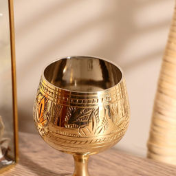 Рюмка «Рисунок», 7×7×11 см, латунь