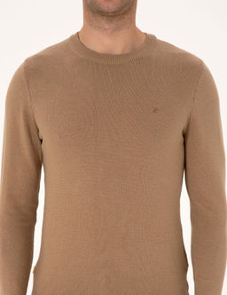 Camel Slim Fit Bisiklet Yaka Basic Triko Kazak - Pierre cardin фото 6