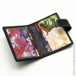 Женская кожаная визитница Sergio Valentini СВ 6006-010  фото 6