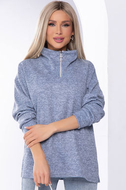 Джемпер Игра по твоим правилам (серо-голубой) Б8177 - Lt collection фото 7