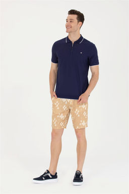 U. S. Polo Assn Мужская темно-синяя футболка с воротником-поло - U.s. polo assn фото 10