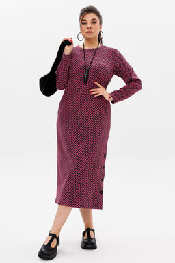 Платье ANELLI 1498/1 кармин  фото 5