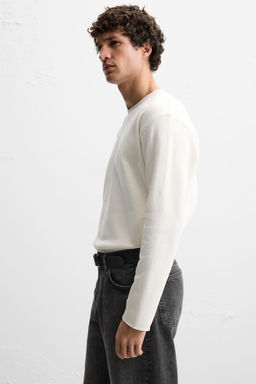 RIBBED TEXTURED T-SHIRT - Zara фото 5