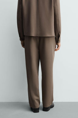 PANTAL?N RELAXED FIT PLIEGUES / Marr?n / Topo - Zara фото 11