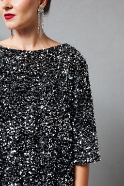 Платье KOKOdea 8.63-Р черный/серебристый  фото 5