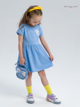 Платье Лето голубой сердце LE - Sovalina фото 6