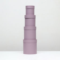 Набор круглых коробок 4 в 1 Лиловый 20 х 20 - 13 х 13 см - Simaland фото 4