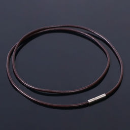 Цена за 10 шт. Шнурок кожаный, 45 см, d=1.5 мм, коричневый
