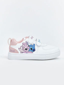 Angel ve Stitch Bask?l? K?z Bebek Spor Ayakkab?