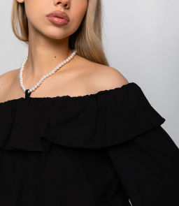 Блуза #КТ8207 (1), чёрный