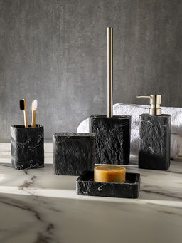 Мыльница темно-серый полирезина - Lucky фото 4