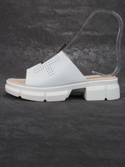 08-PED123-1 WHITE Босоножки женские (натуральная кожа)