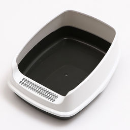 Туалет Айша S с высоким бортом, 45 х 35 х 18,5 см, серый