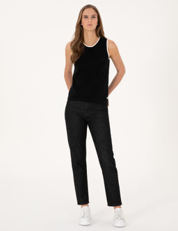 Siyah Slim Fit Kazak
