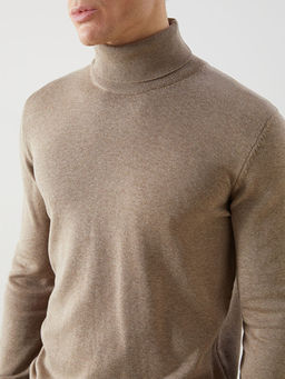 Bal?k?? Yaka Uzun Kollu Erkek Triko Kazak