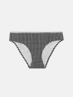 Цена за 2 штуки! Трусы женские слипы белые в черную клеточку черная клеточка на белом 412404 - Mark formelle фото 8