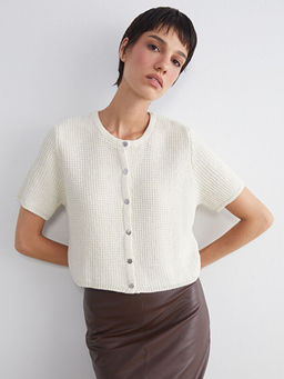 Bisiklet Yaka Ajurlu Kad?n Triko H?rka