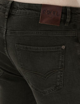 Ye_il Slim Fit Pamuk Kar___ml_ Jean Pantolon