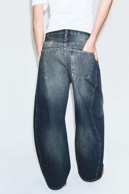 TRF OVERSIZE MID-WAIST JEANS - Zara фото 14