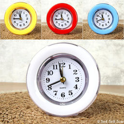 Будильник 9 см / XD797 /уп.200/ плавный ход, подсветка экрана / микс