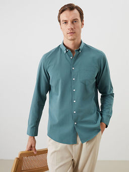 Regular Fit Uzun Kollu Poplin Erkek G?mlek