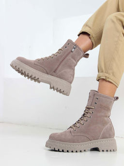 Ботинки 327.asteria.ka капучино замш/Мех