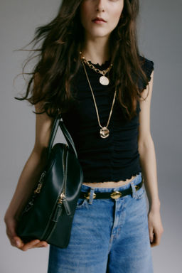 Top drapeado de algod?n - H&m фото 5