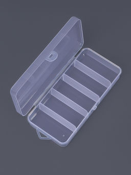 Органайзер для хранения мелочей, с подвесом, 5 ячеек, 12.8×6×2.5 см, прозрачный