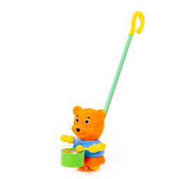 Каталка Медвежонок с ручкой - Полесье фото 2