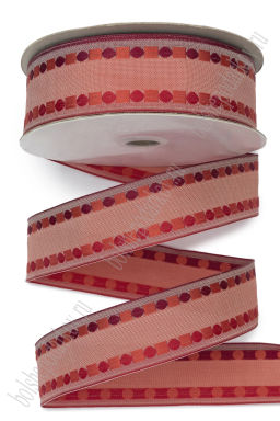 Лента декоративная 3,8 см*25 ярд (38-704)