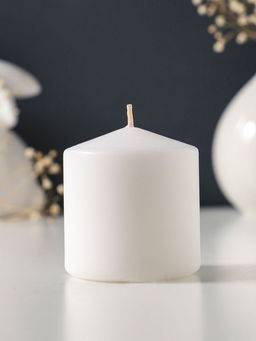 Свеча-столбик 6х6,5 см, цв. белый