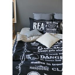 Постельное бельё евро Этель Real Man, ранфорс