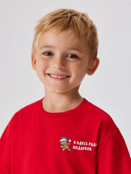 ACOOLA / Футболка детская для мальчиков Claus красный