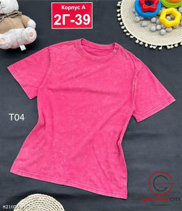 Футболка для девочки однотонная