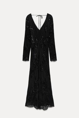 EMBROIDERED SEQUINNED DRESS ZW COLLECTION - Zara фото 3