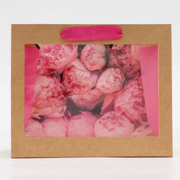 Пакет подарочный с PVC окном,«Нежность», 24×11×20 см