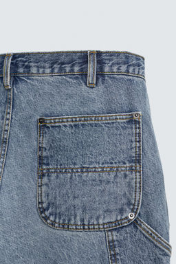 JEANS BOLSILLO CARPINTERO RELAXED FIT / Azul - Zara фото 11