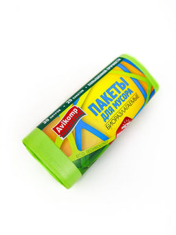 Avikomp пакеты для мусора, 30л*20шт, Eco Technology, повышенной прочности, ПНД, Биоразлагаемые, рулон