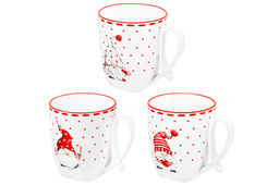 Набор 3 кружек 300 мл 10,5*8*9 см Весёлые гномики ручка петля - Elan gallery фото 5