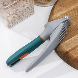 Пресс для чеснока Magistro Coral, 20.2×4.2×6.5 см, зелёный, серый