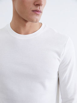 Bisiklet Yaka Uzun Kollu Erkek Ti??rt