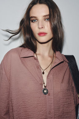 PACK OF 2 BEADED FLOWER NECKLACES