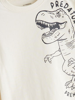 Dinozor Bask?l? Erkek Bebek Ti??rt