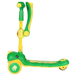 Самокат 3-х колесный SCOOTER Дино / 8101 /уп 8/ зелёный - Галеонтрейд фото 5