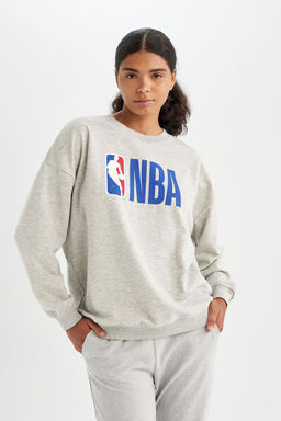 DeFactoFit Толстовка оверсайз с круглым вырезом NBA NBA  фото 16