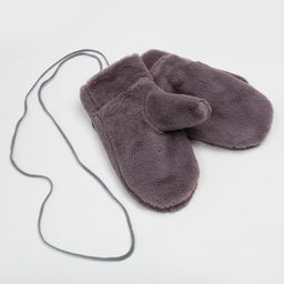 Варежки женские MINAKU Нежные, р-р 22см, цв. серый  фото 2