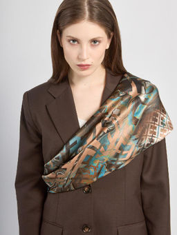 Платок жен. шелк 86х86 SS03-8349-16 - Eleganzza фото 3