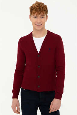 Erkek Bordo Basic Triko H_rka Sepette S_rpriz _ndirim